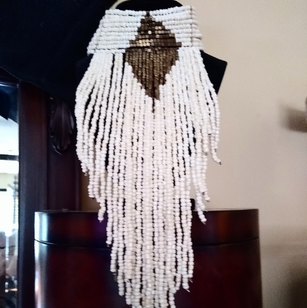 Disorderly Conduct Closet. Vintage Native American neck dress.